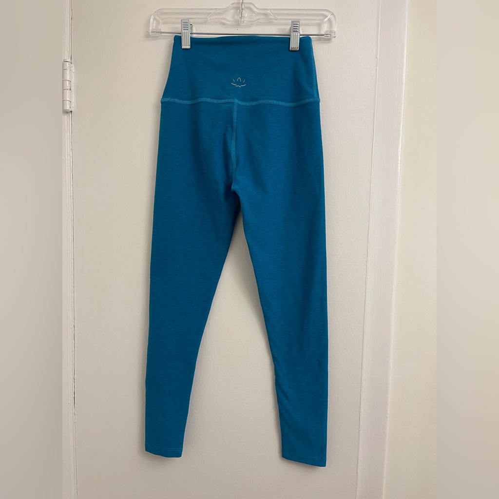 Spacedye Walk And Talk High Waisted Capri Legging Blue
